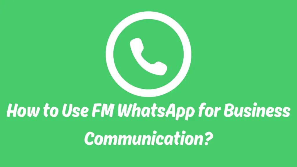 How to use FM WhatsApp For 3