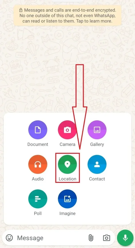 Share Location on WhatsApp